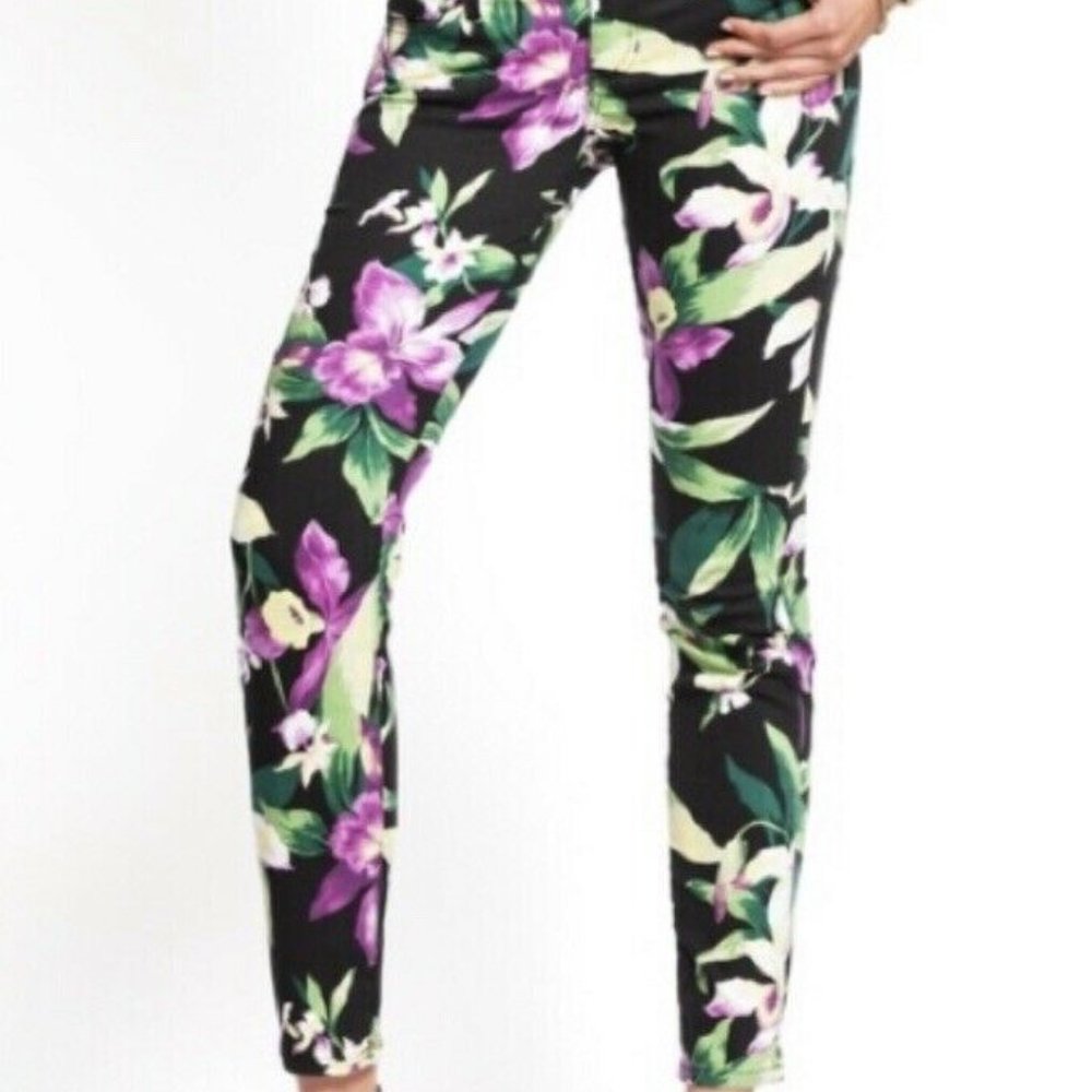 New Guess Kate Tropical Floral Stretch Curve 32 L - Picture 2 of 7